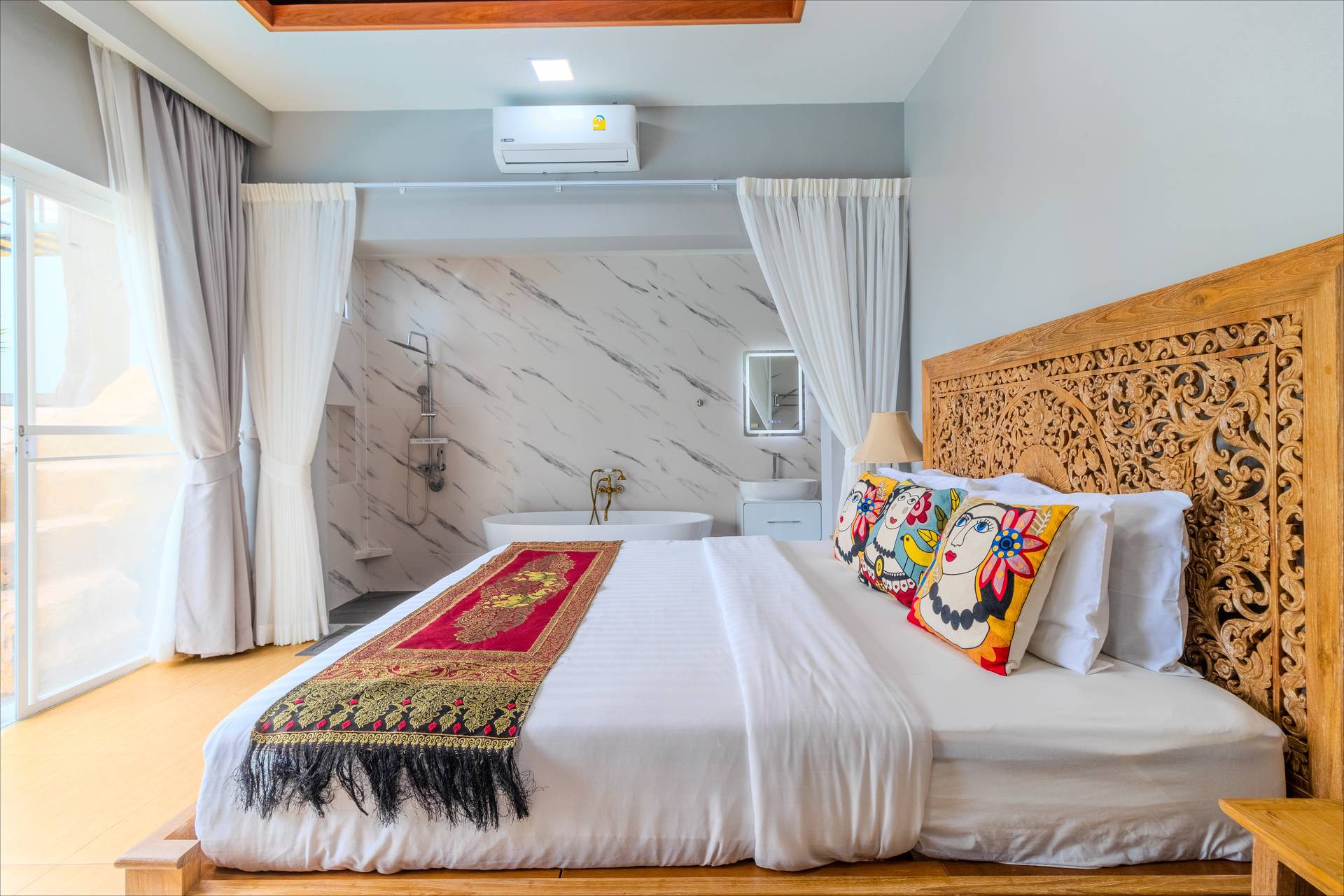 Twin bedroom ideal for friends sharing during group trips to Phuket